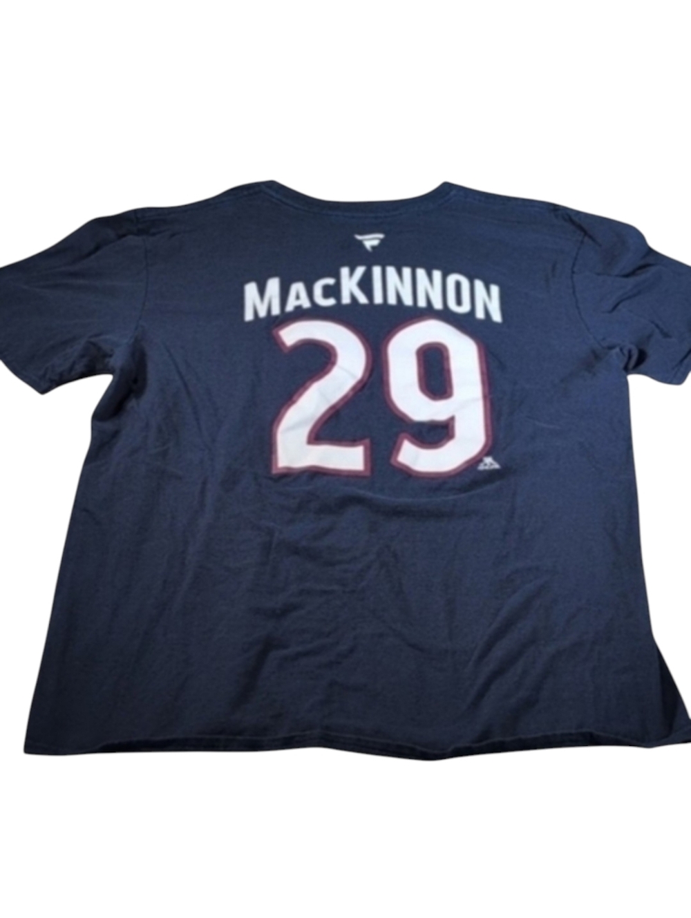 NHL Colorado Avalanches #29 MacKinnon Stanley Cup 2022 Champ T-Shirt Size Large